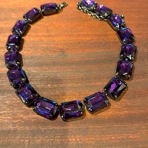 Custom jewelry, amethyst, purple stones necklace